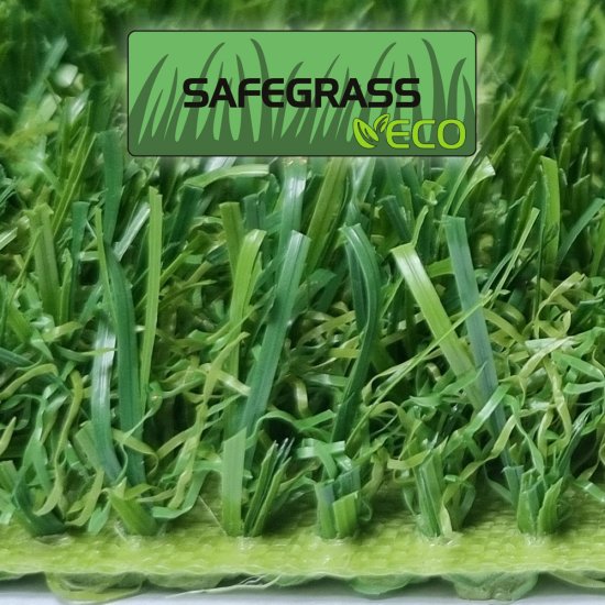 ERIK ECO Safegrass, artificial grass, 120 m2 roll - 4 meters wide.