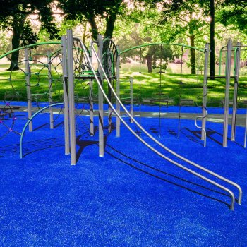PLAYGRASS ECO Safegrass BLUE, artificial grass, 60 m2 roll, width 2 m.